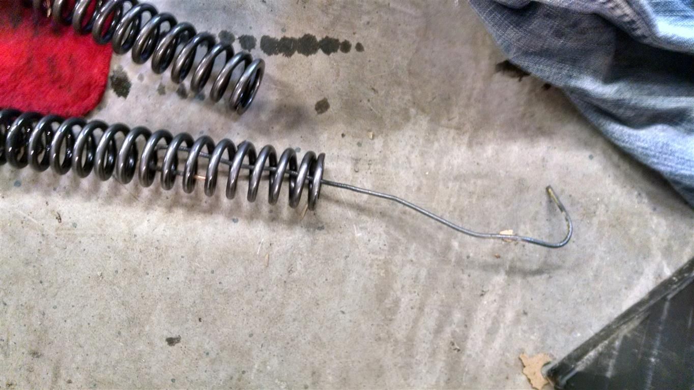 Lazy way to change fork springs StromTrooper